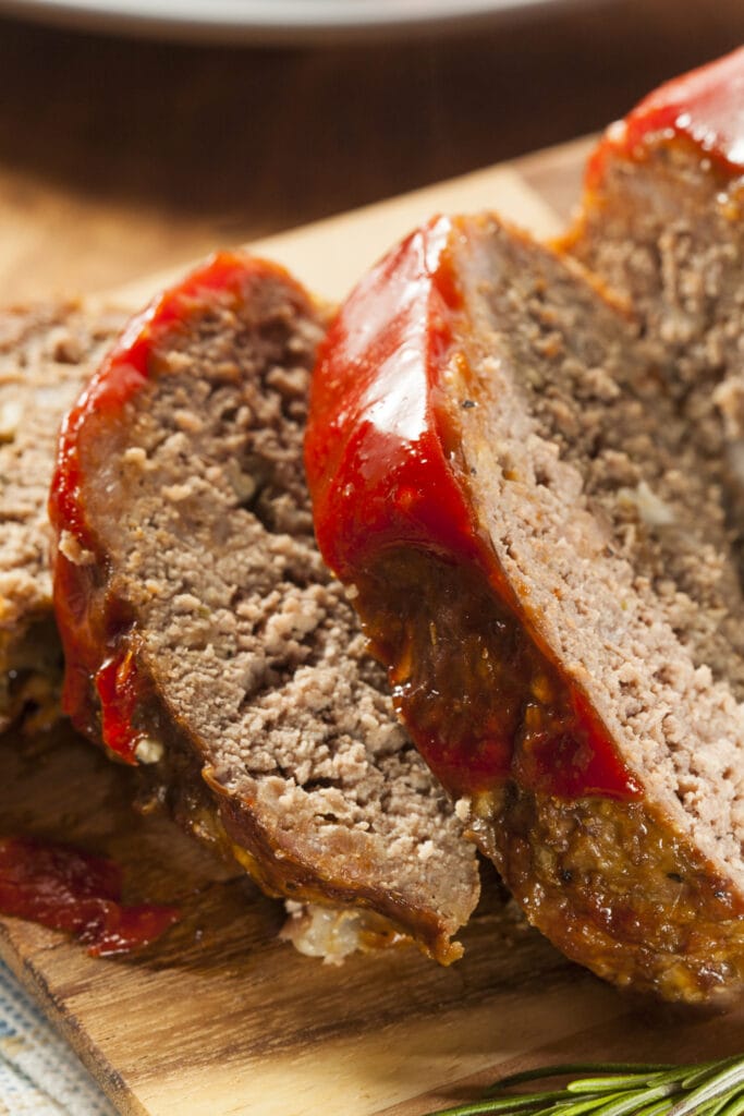 Meatloaf with Ketchup and Spices