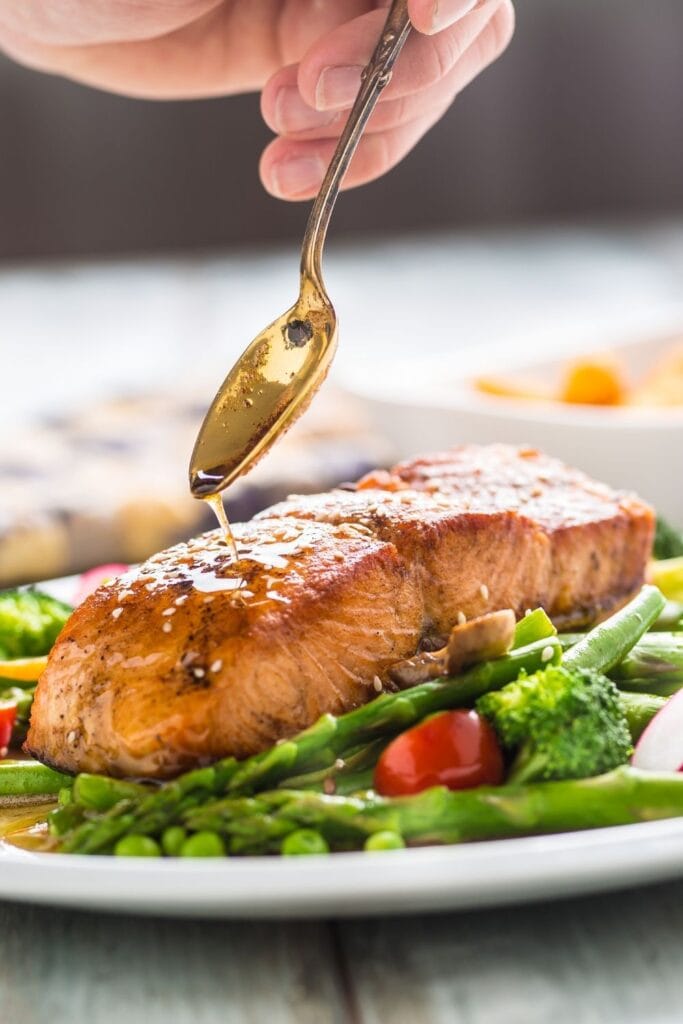 Salmon Fillet with Asparagus
