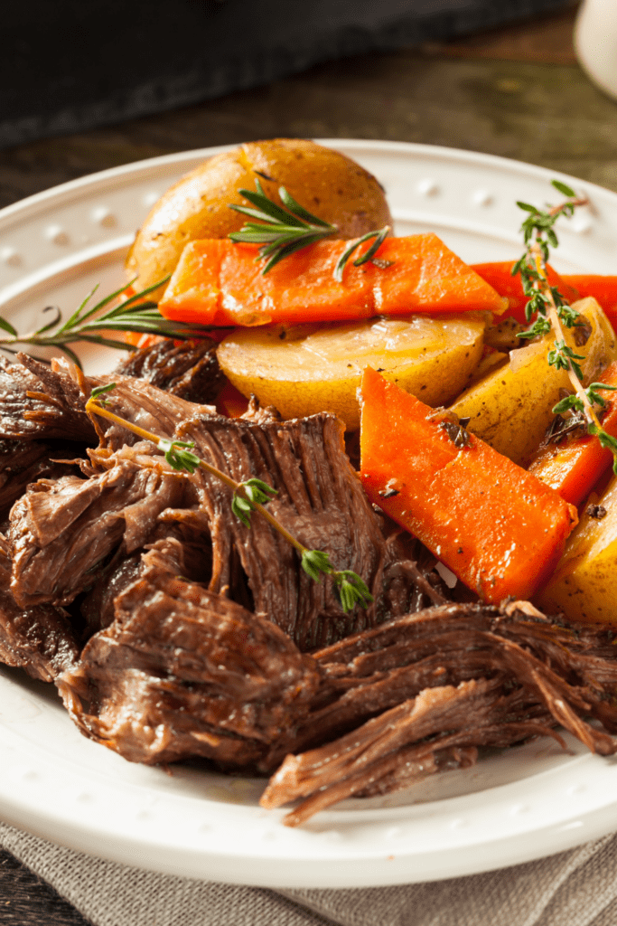 Slow Cooker Pot Roast with Carrots and Potatoes