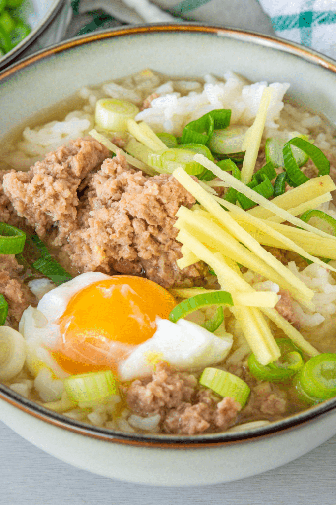 Thai Rice Soup with Egg