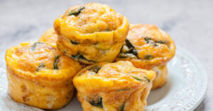 Breakfast Egg Muffins with Bacon, Spinach and Cheese