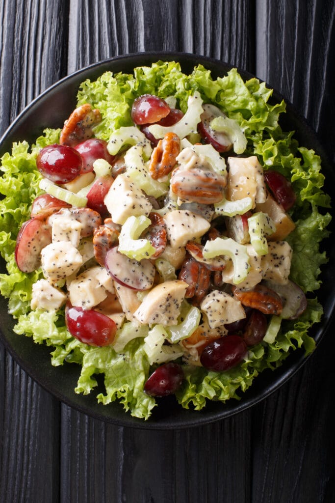 Chicken Salad with Celery, Pecans and Grapes