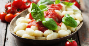 Gnocchi with Tomato Sauce and Basil