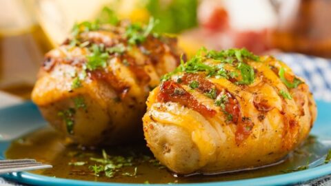 Hasselback Baked Potatoes