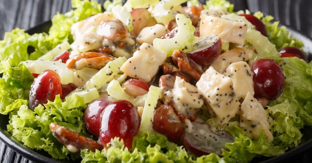 Homemade Costco Chicken Salad with Grapes, Celery and Pecans