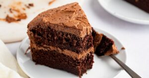 Homemade Moist, Sweet and Fluffy Layered Chocolate Cake