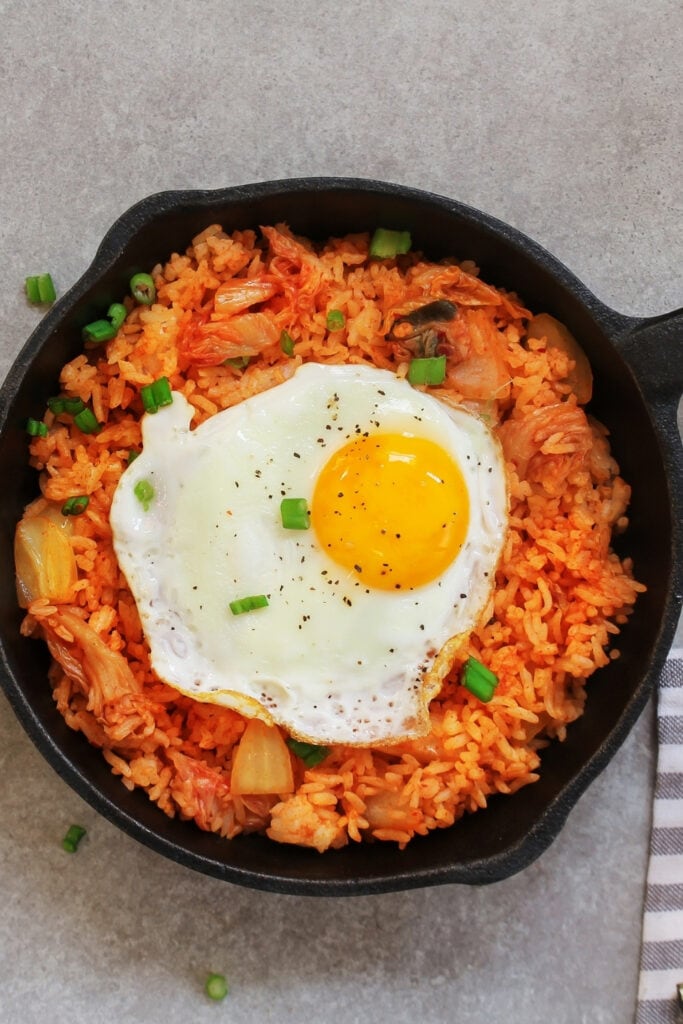 Kimchi Fried Rice with Egg