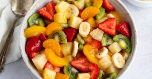 Mouth-Watering Fruit Salad in a Bowl