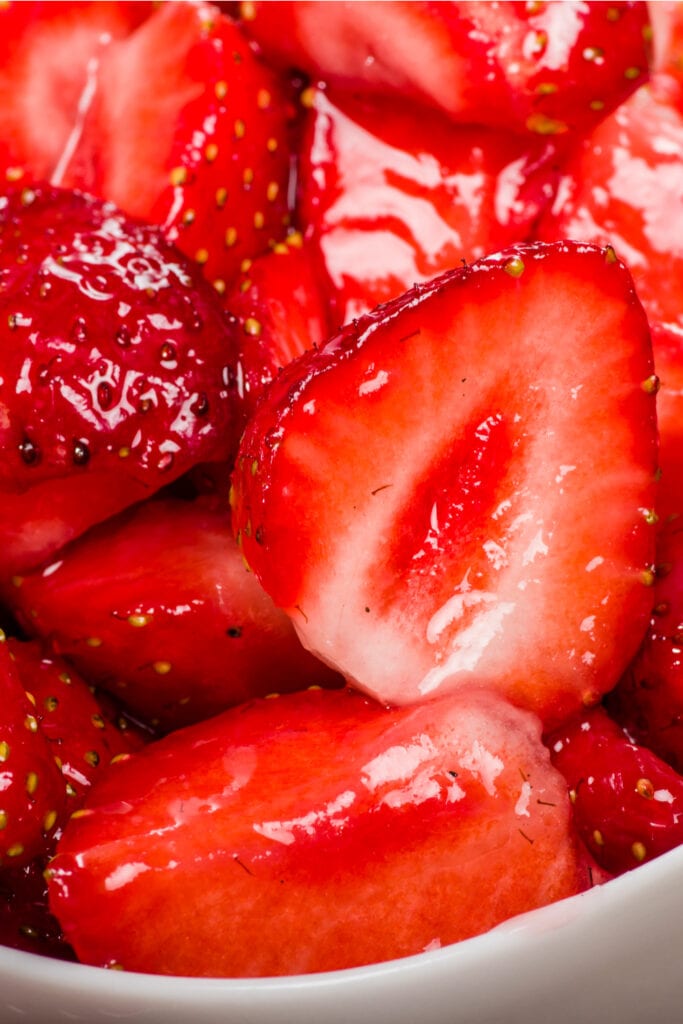 Glazed strawberries