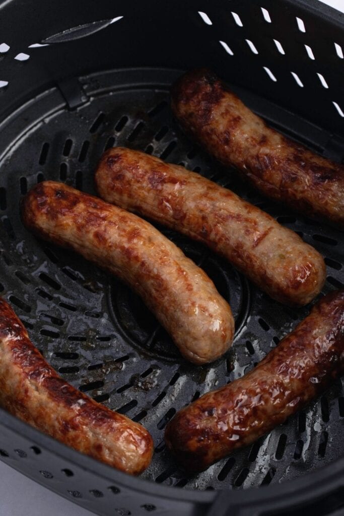 Air Fryer Sausage Perfectly Cooked for Breakfast