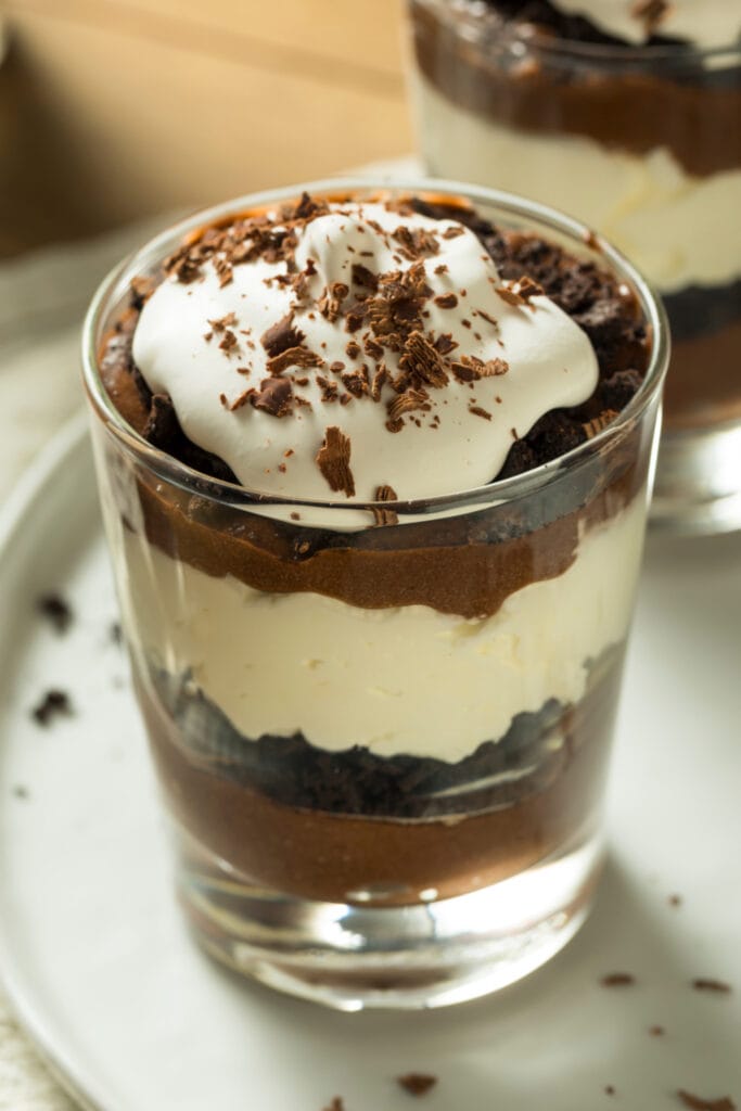 Chocolate Parfait with Whipped Cream