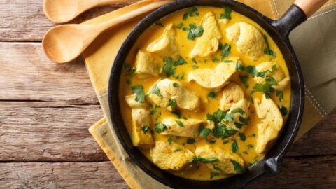 Homemade Spicy Chicken Curry with Coconut Milk