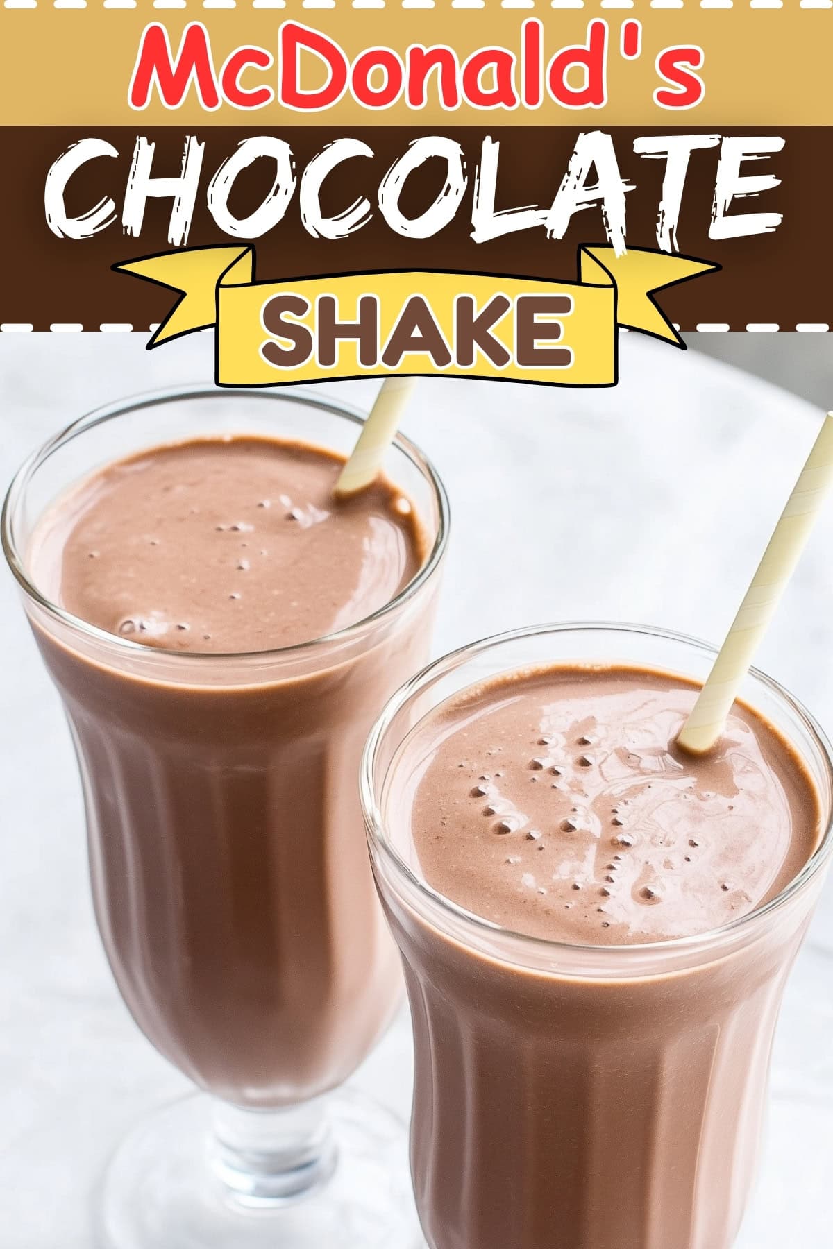 Copycat McDonalds Chocolate Milkshake