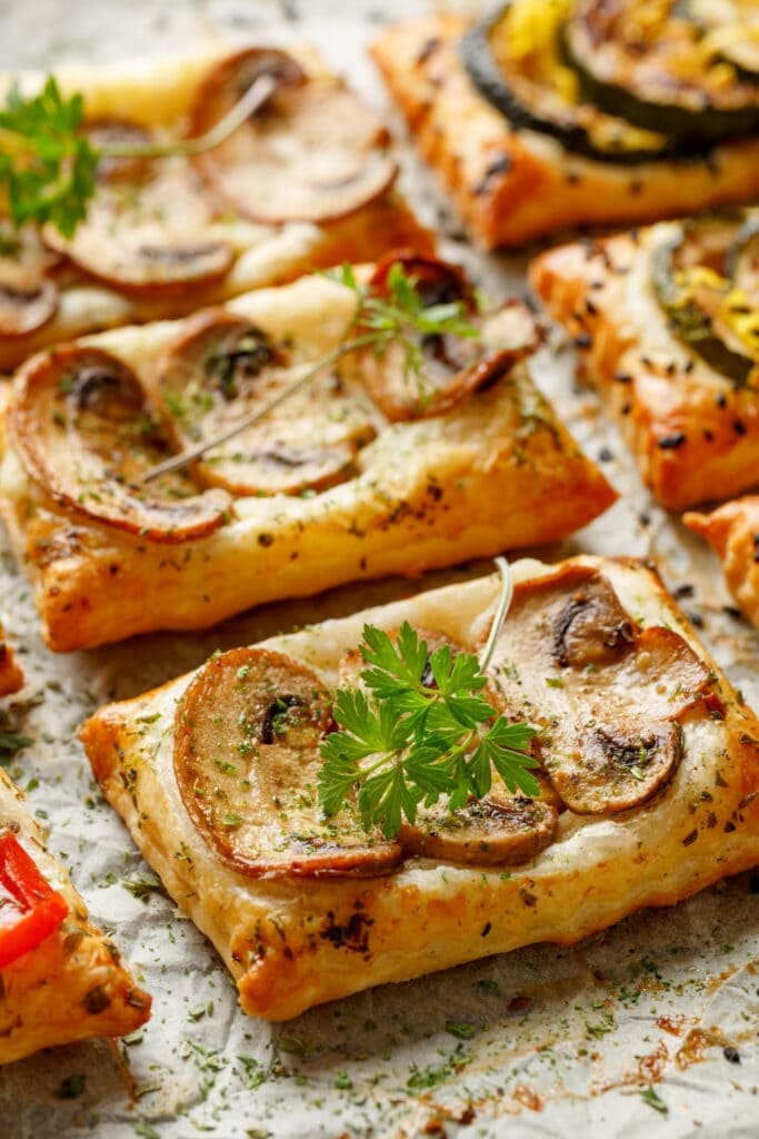 Puff Pastry Appetizers with Vegetables