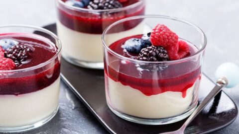 Sweet Panna Cotta Dessert