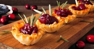 Appetizing Cranberry Brie Phyllo Cups