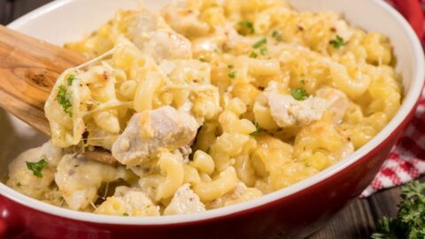 Cheesy Chicken Pasta Casserole