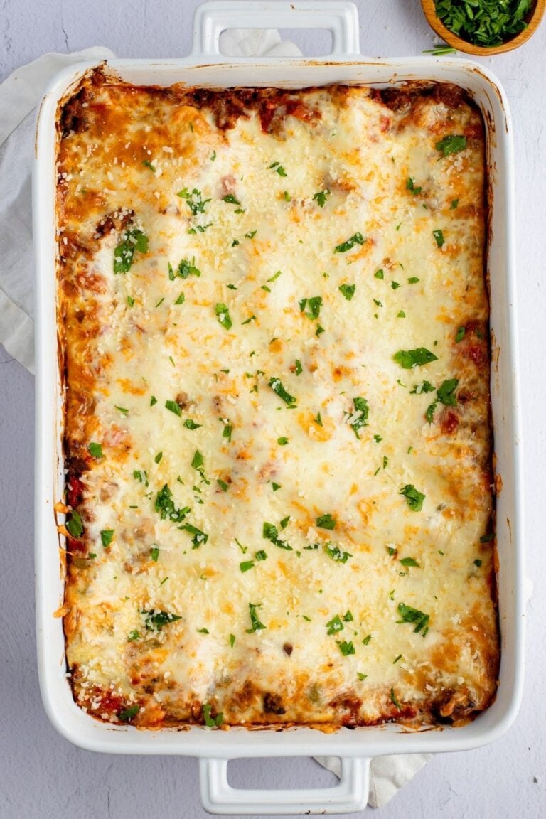 Sour Cream Lasagna (Best Recipe) - Insanely Good