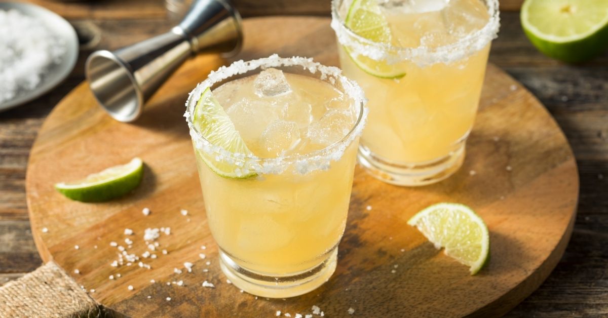 Cold Tequila Margarita in a Glass