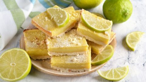 Homemade Lime Bars with Fresh Lime
