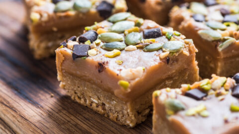Homemade Pistachio and Nut Squares