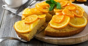 Orange and Mandarin Cake with Polenta