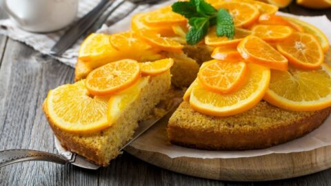 Orange and Mandarin Cake with Polenta