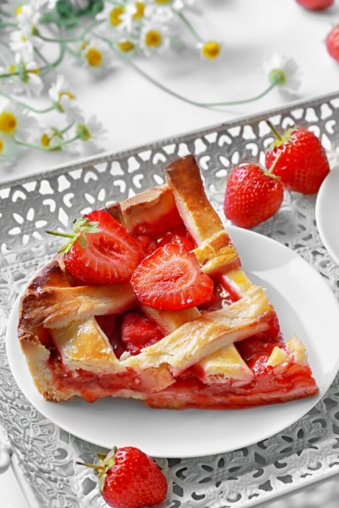 Sliced Strawberry Pie