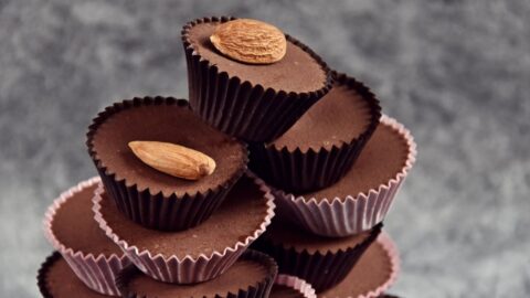 Sweet Chocolate Fat Bombs with Almonds