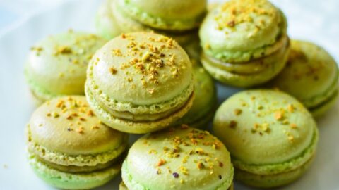 Sweet Pistachio French Macarons