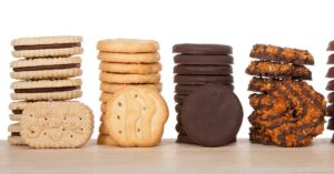 Assorted Girl Scout Cookies: S'mores, Peanut Butter Cookies, Think Mints and Samoas