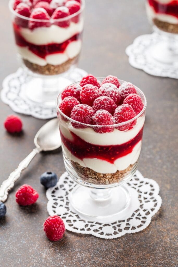 Blueberry and Strawberry Trifle