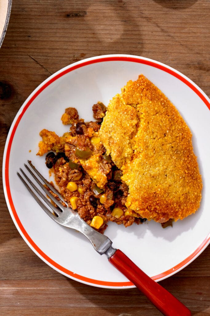 Cowboy Cornbread with Ground Beef and Corn