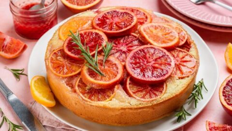 Homemade Blood Orange Upside Down Cake