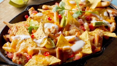 Homemade Chicken Tortilla Nachos