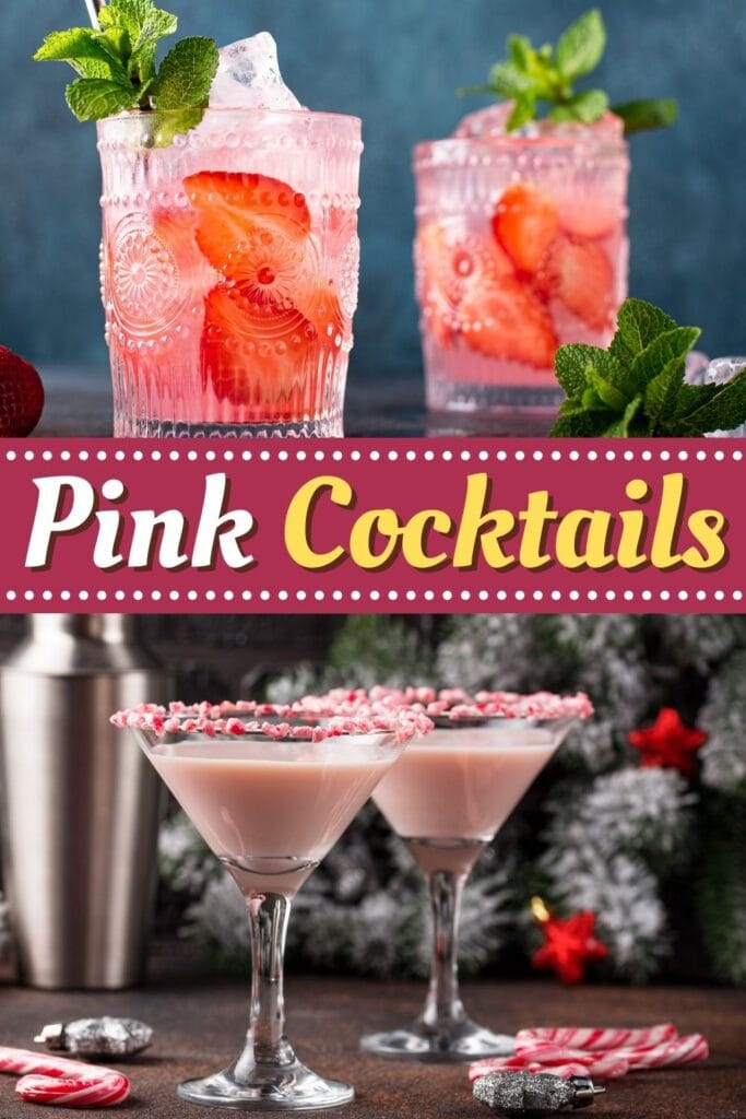 Розовые коктейли