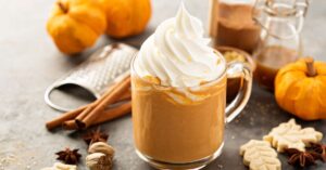Pumpkin Spice Latte with Cinnamon and Whipped Cream