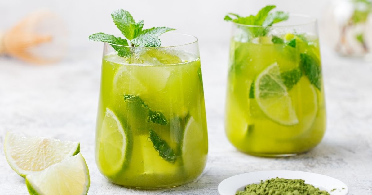 Refreshing Matcha Green Tea with Lime