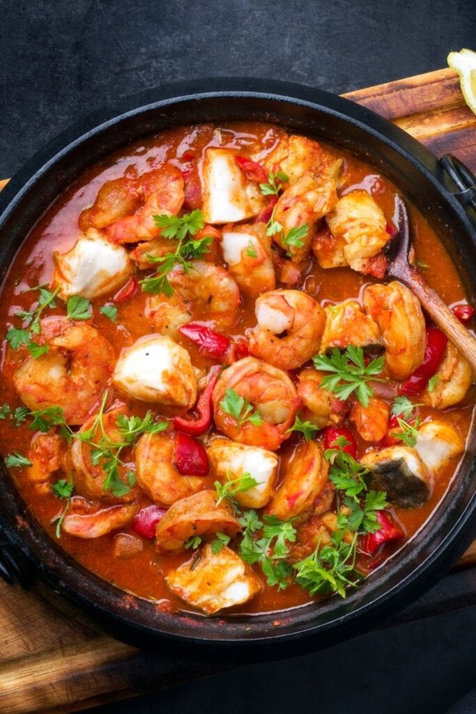 Seafood Stew with Fish and Prawns