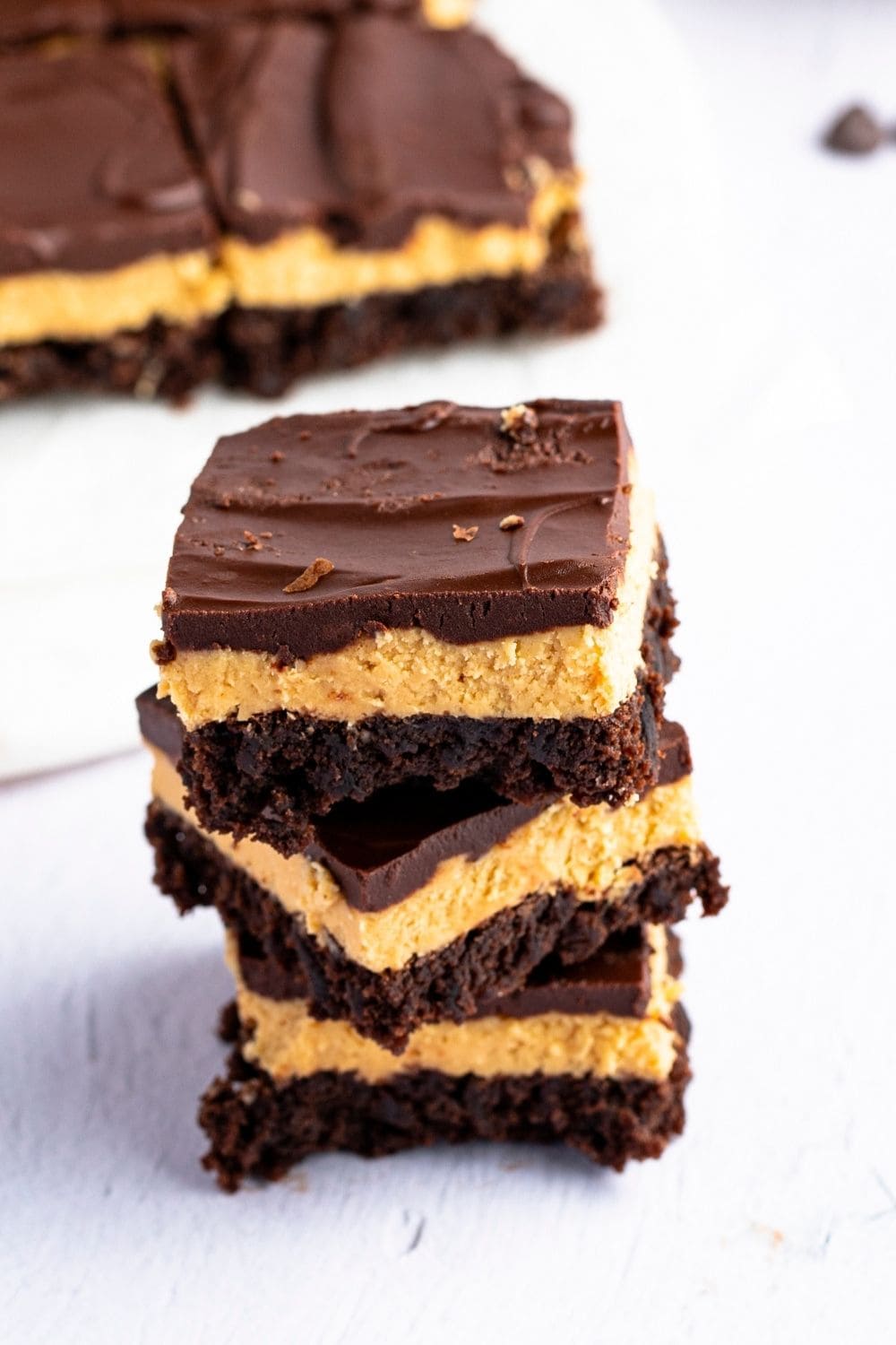 Sweet Buckeye Brownies with Peanut Butter and Decadent Chocolate