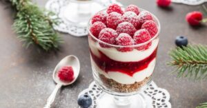 Sweet Raspberry and Blueberry Trifle