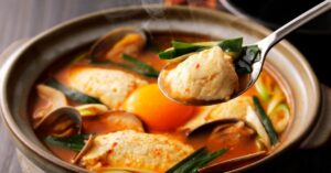 Warm Spicy Korean Tofu Soup