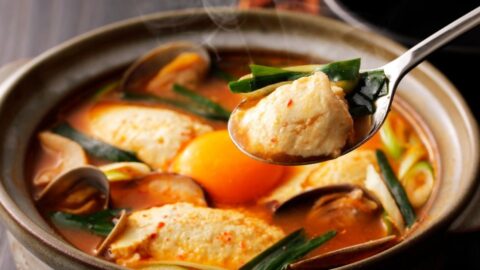 Warm Spicy Korean Tofu Soup