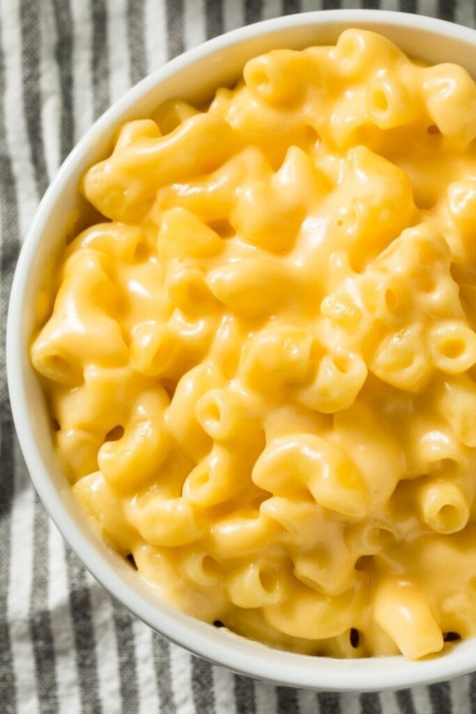 Cheesy Mac and Cheese in a Bowl