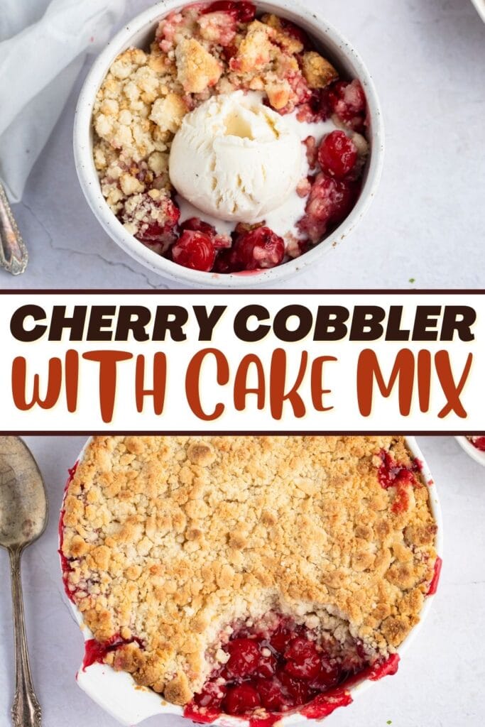 Cherry Cobbler with Cake Mix