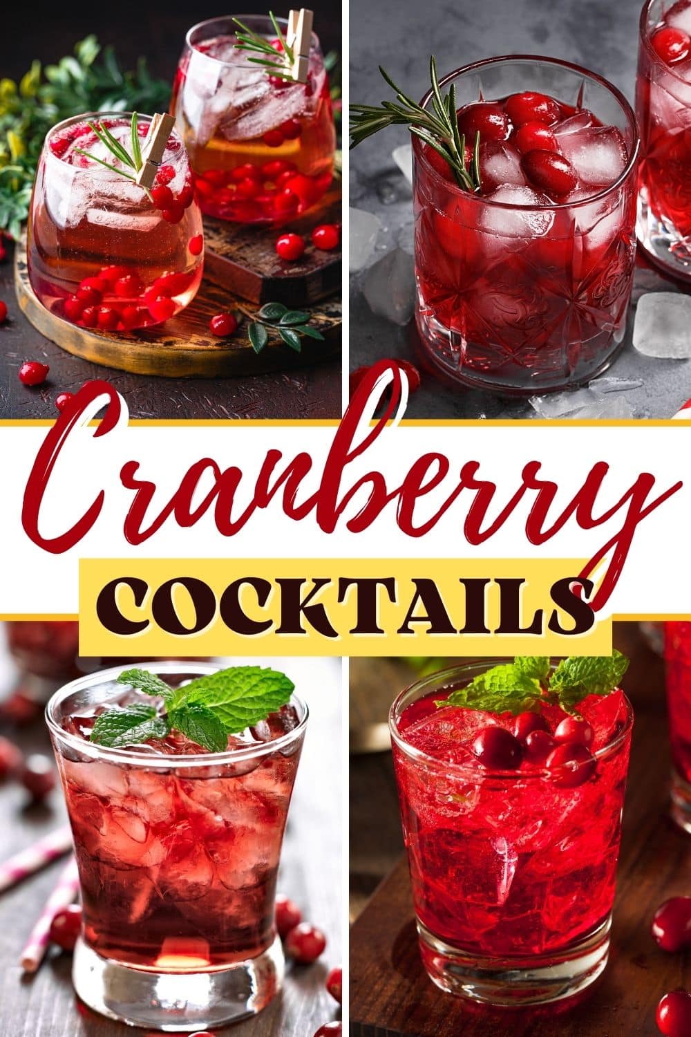 Festive Cranberry Cocktails Insanely Good