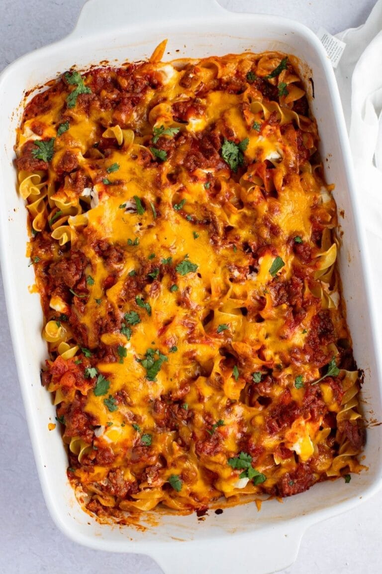 Old-Fashioned Hamburger Casserole - Insanely Good