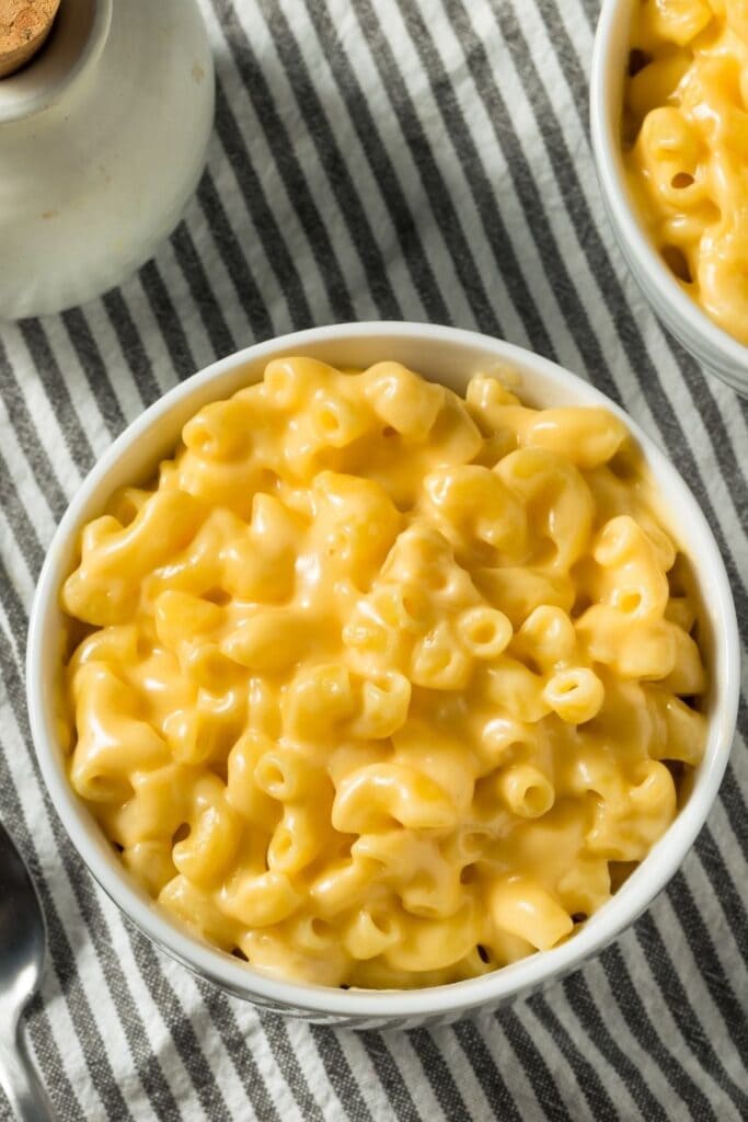 Homemade Mac and Cheese Pasta in a Bowl