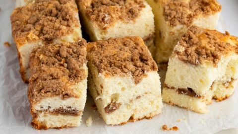 Homemade Soft, Tender and Crumbly Coffee Cake