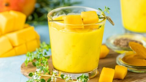 Indian Mango Lassi With Fresh Mangoes